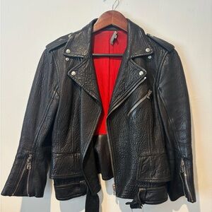 Alexander McQueen Black Leather with Red Interior